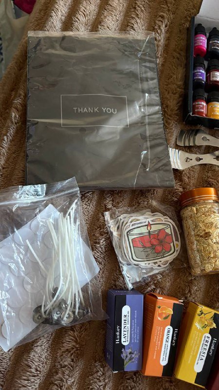 Набор для гипсовых фигурок, эфирные масла, красители, наклейки 4