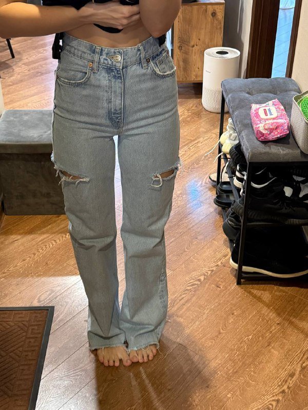 Джинсы с разрезами Zara XS S 34 размер 3