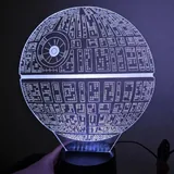 3D ლამპა სიკვდილის ვარსკვლავი Star Wars 3