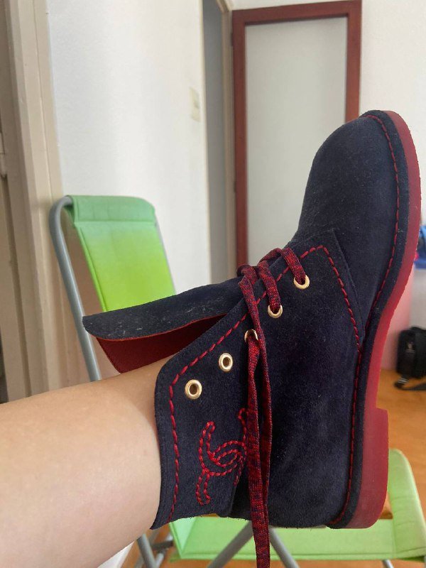 Бордовые замшевые ботинки женские 38-38,5 4