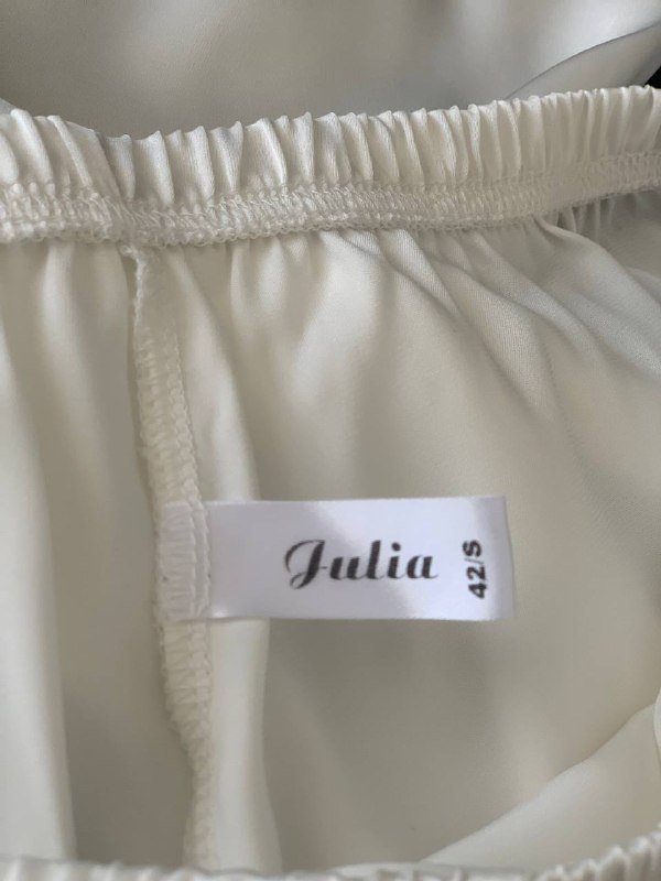 Шелковый комплект пижама и халат белые S/42 7