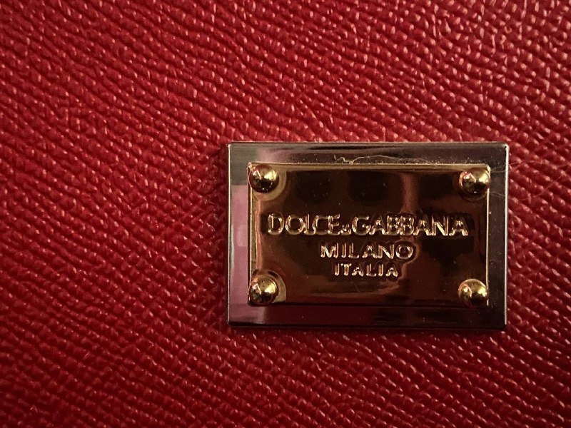 Сумка Dolce & Gabbana Sicily красная б/у 2