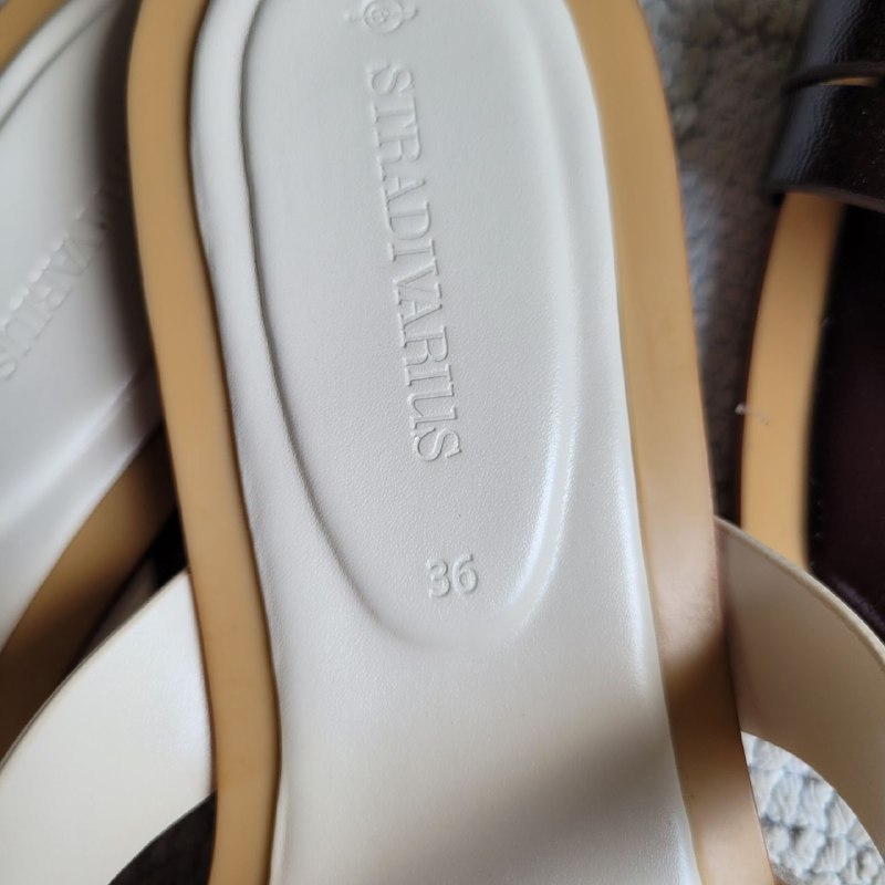 Сандали Stradivarius, черные балетки туфли итальянские 2