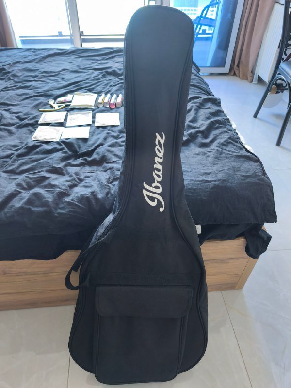 Гитара Ibanez AC340-OPN, каподастр, струны, чехол, ремень, медиаторы, стойка 2