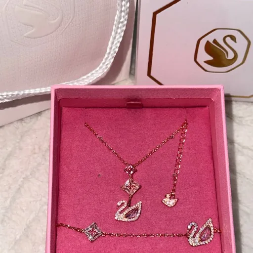 Swarovski кулон, цепочка, браслет
