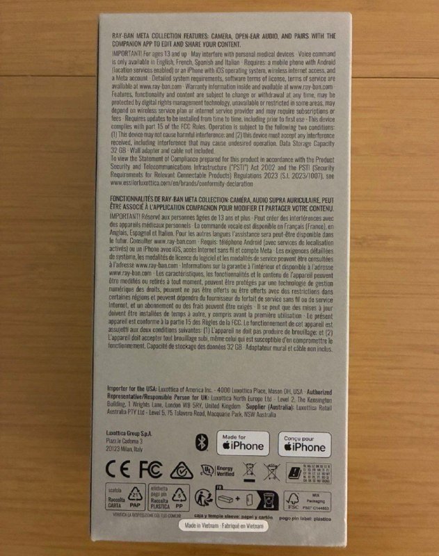 Ray Ban Meta Wayfarer GEN 2 очки с линзой хамелеон 4