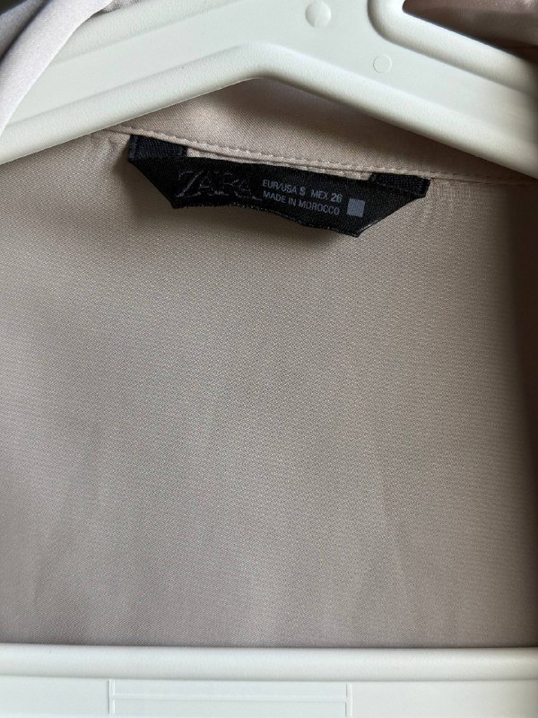 Кремовая рубашка Zara 4