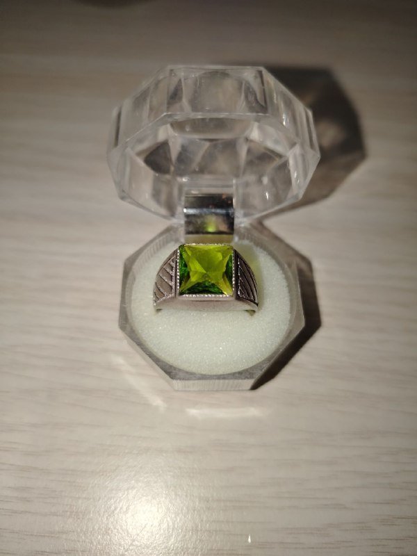 Серебряное Мужское Кольцо Swarovski