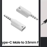 Адаптер Type-C на 3.5 мм, USB 2