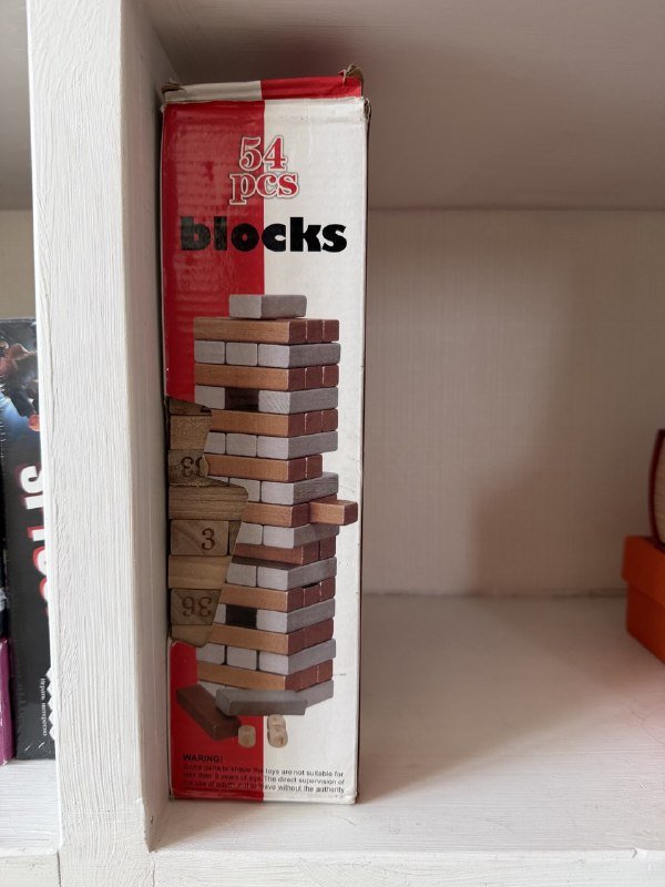 Игрушечные деревянные блоки 54 шт