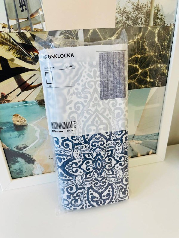 Штора для ванной IKEA ÄNGSKLOCKA 2