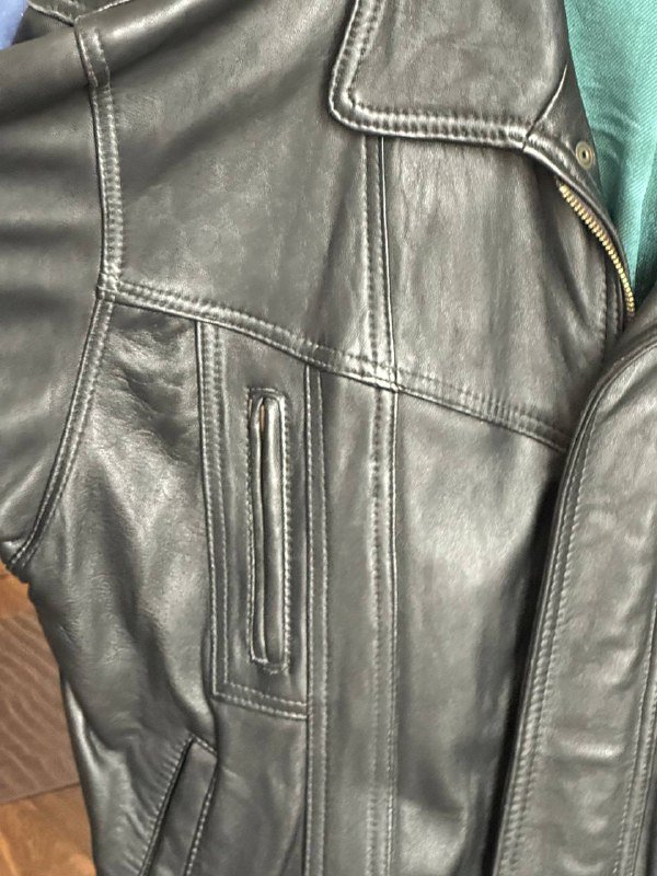 Винтажная мужская кожаная куртка Angelo Litrico 2