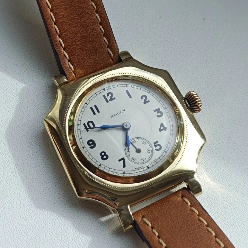 Антикварные Часы Rolex 1905 позолота 39,5мм 3