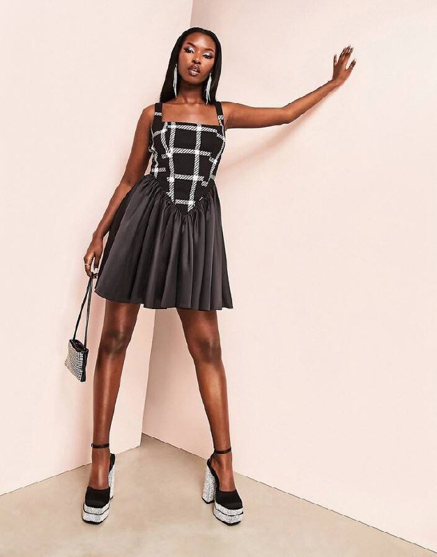 красное платье Asos Design, платье-корсет Asos Luxe 6