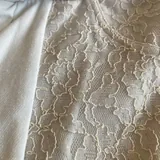 Белый комплект XS, брюки, кофта, бра 3