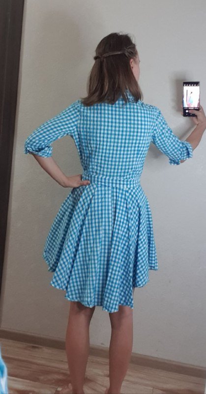 Платье хлопок на пуговках размер s 3