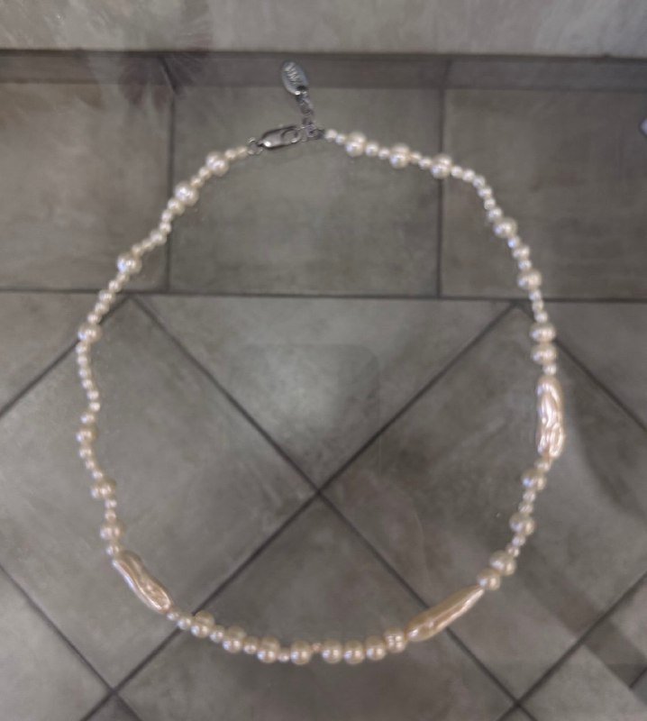 Черный чокер с искусственным жемчугом, чокер с ромашками, молочный чокер с искусственным жемчугом 3