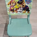 Детский бассейн с шарами, стол, стулья, горка, игрушки, тарелки 4