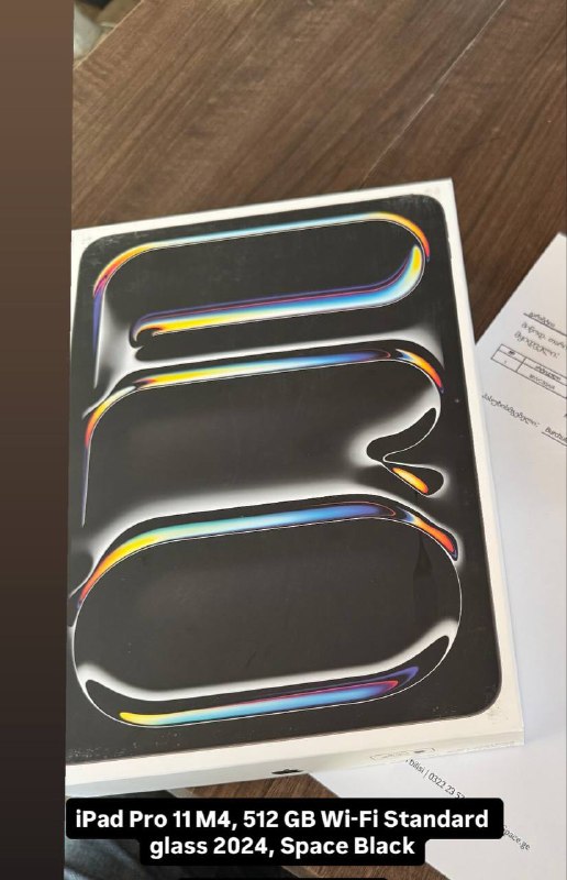 iPad PRO M4 11, 512 GB Wi-Fi Space Black