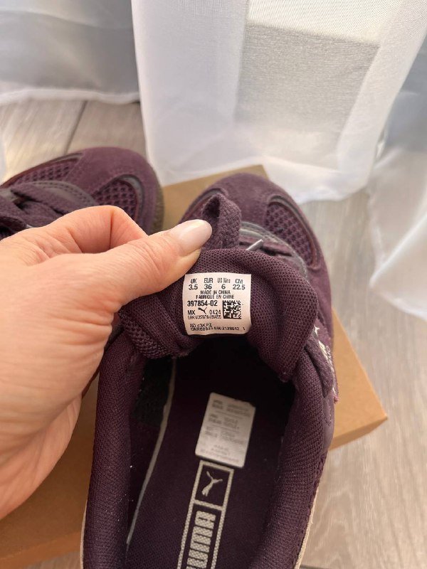 Женские кроссовки Puma Palermo бордовые 2