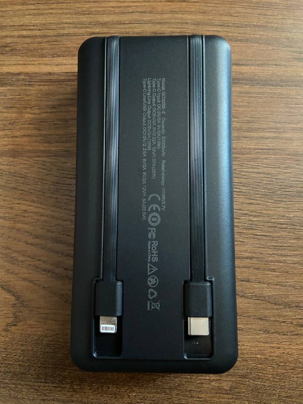 Power Bank CAIDI 30000 mAh с Type-C и Lightning 7