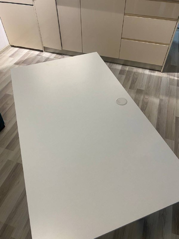 Белый стол 120х70 регулируемый по высоте 2