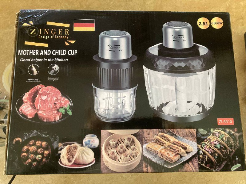 Блендер-измельчитель с двумя стеклянными контейнерами 4