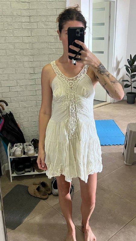 Платье сарафан из тонкого хлопка, размер S 3