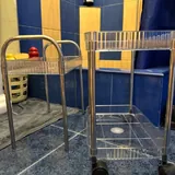 Пластиковая этажерка на колесиках 4