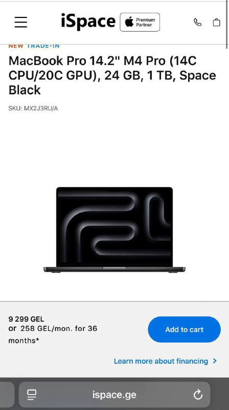 MacBook Pro 14" M4 Pro 24Gb 1Tb Space Black 3
