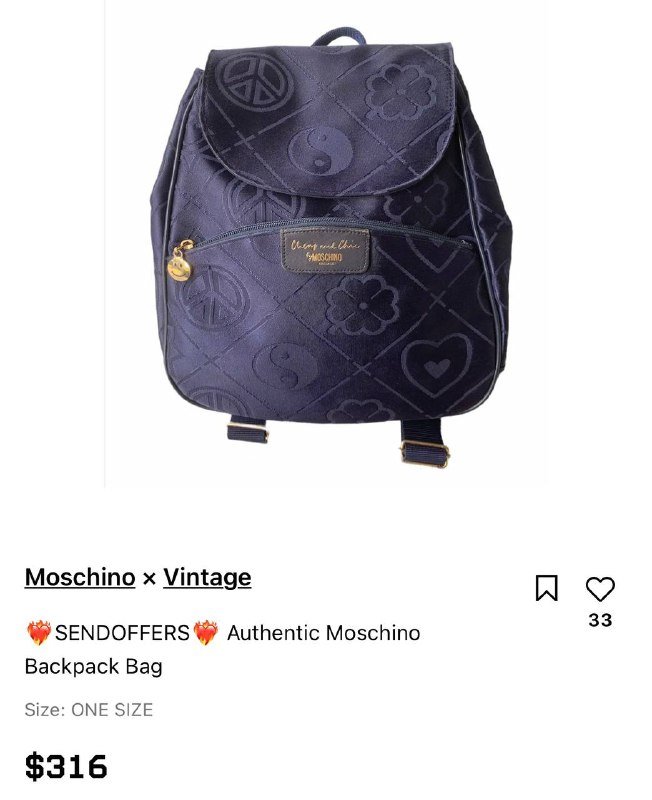 Рюкзак винтажный оригинал Moschino 4