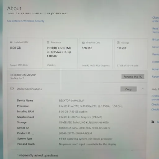 Ноутбук Microsoft Surface Pro 7