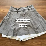 Юбка-шорты, джинсовые шорты, шорты, свитер, футболка, джинсы, платье 1