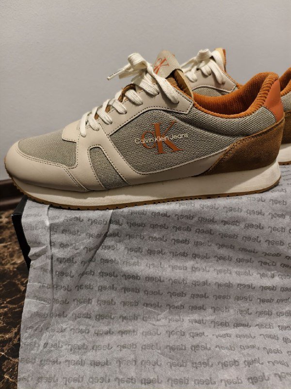 Мужские бежевые кроссовки RETRO RUNNER LOW Calvin Klein 3