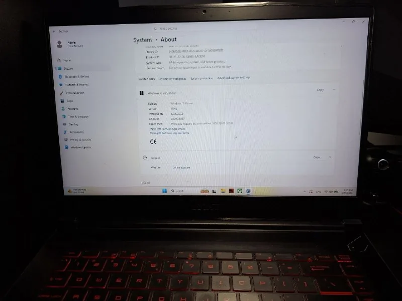 Ноутбук MSI GF65 Thin i5 10th RTX 3060 32Gb RAM 512GB SSD 1