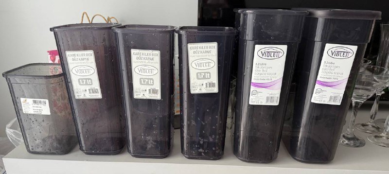 Ёмкости для круп 3.2 л, 1.7 л, 1.3 л