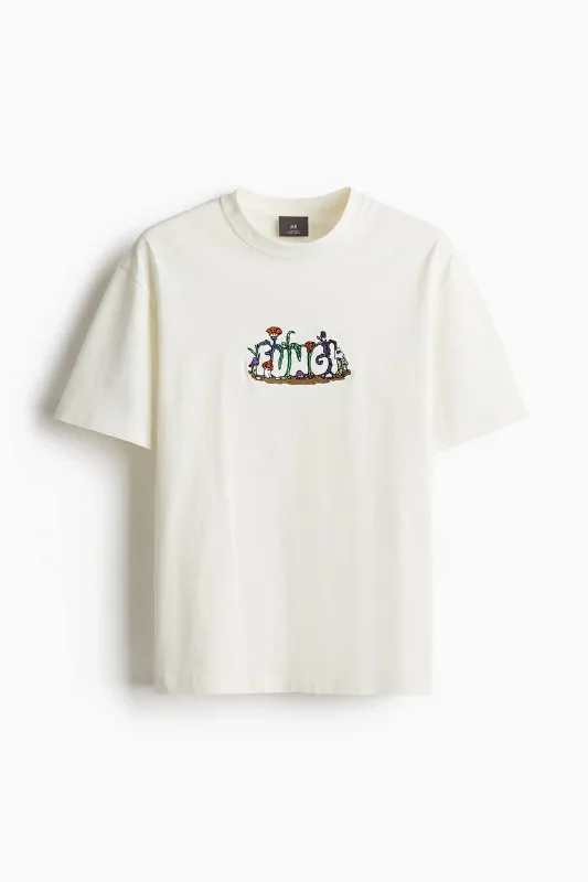 Мужская футболка H&M с вышивкой Fungie 1
