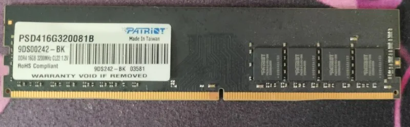 Оперативная память PATRIOT DDR4 16GB 3200MHz
