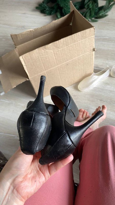 Кожаные туфли женские размер 36-37 2