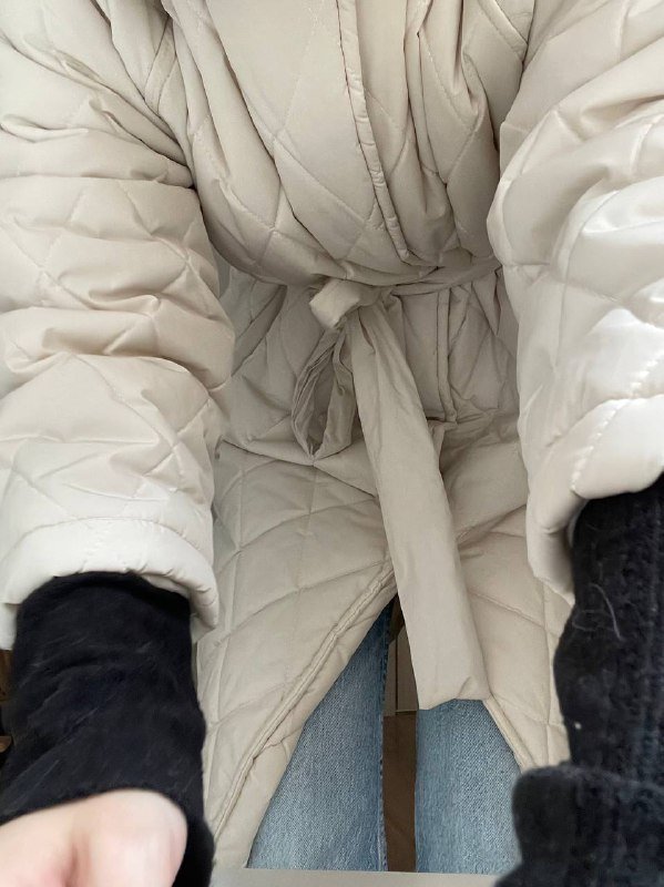 Пальто стеганое теплое женское 3