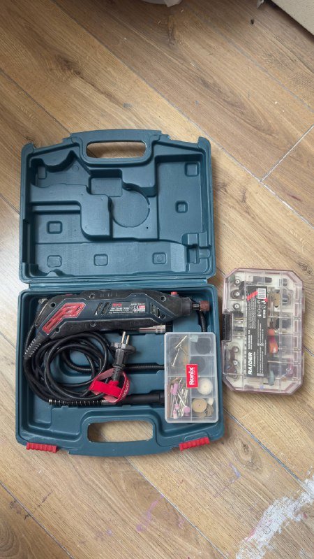 Бор машинка, гравер, 2 комплекта фрез