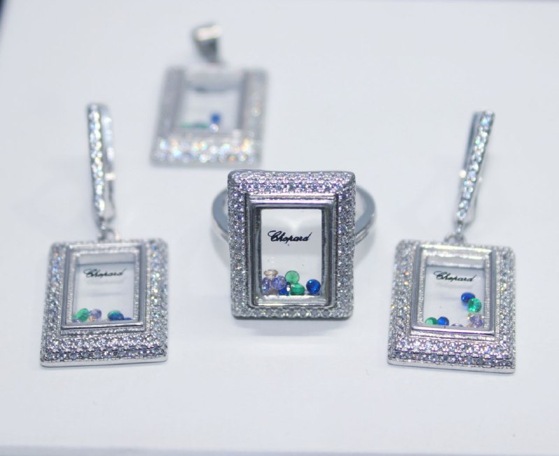Серебряные украшения Chopard 925 и S925 2