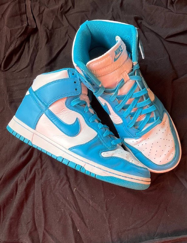 Nike dunk high laser blue shoes 3