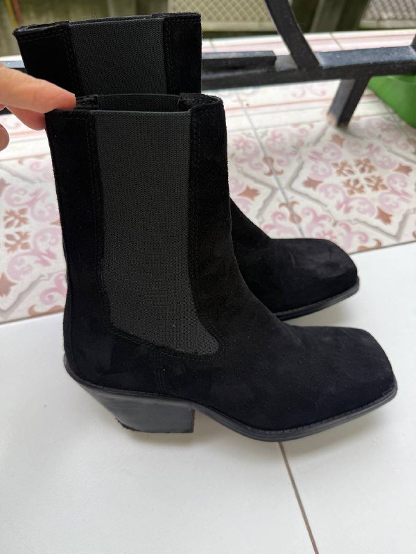 Замшевые ботинки Zara 4