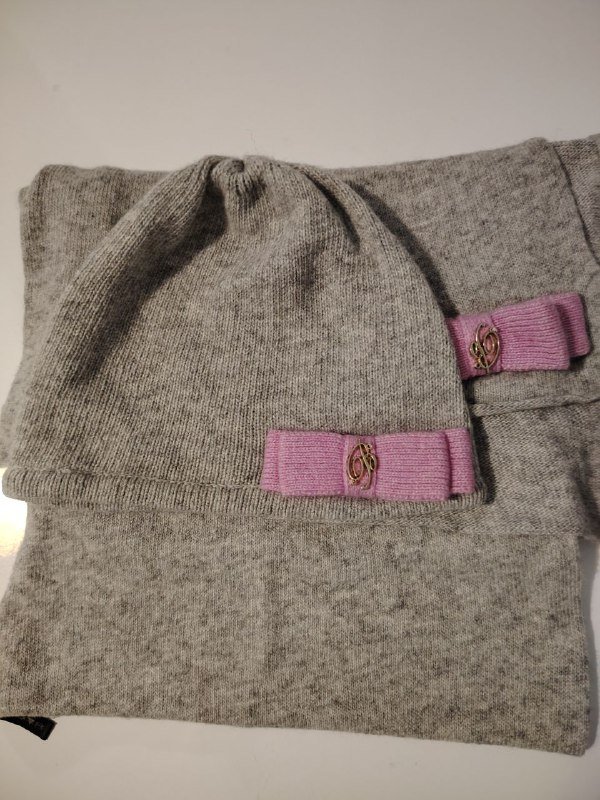 Комплект шапка и шарф Blumarine, высокие кроссовки ботинки размер 41