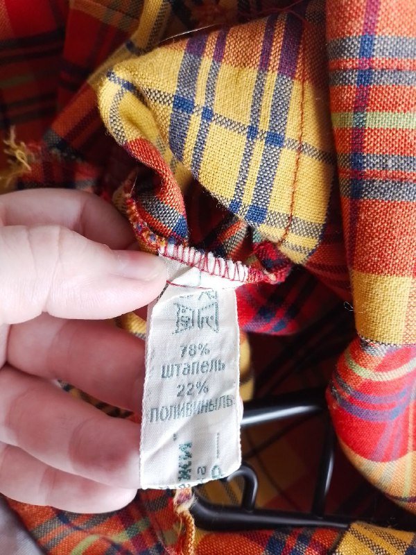 Платье в клетку S винтаж, кольцо ЯД размер 20,5 4