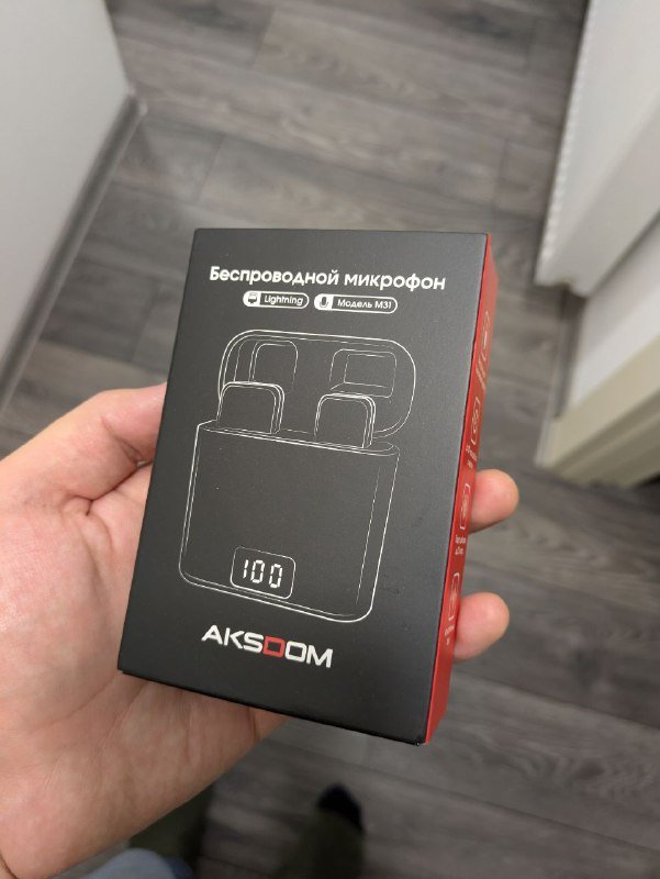 Беспроводной микрофон Aksdom M31 для айфонов с lightning 2