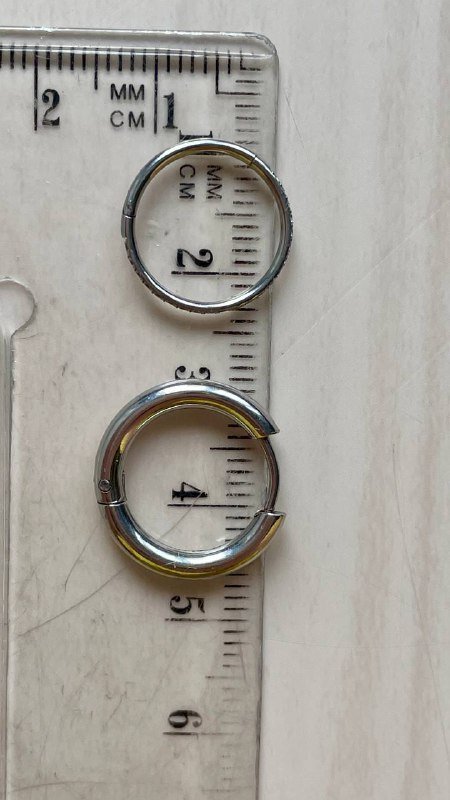 Кликеры серьги пирсинг медицинская сталь 12 мм 2