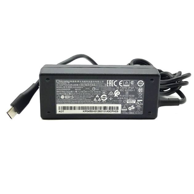 Блок питания CHICONY 20V 2.25A 45W USB Type C