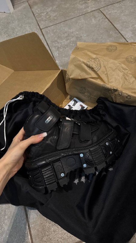 Ботинки New Rock черные 37 размер оригинал кожа